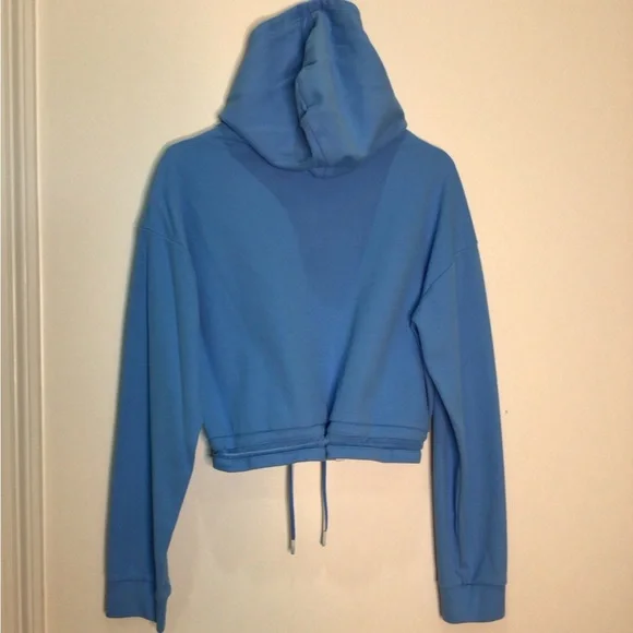 ZYIA Sky Blue Uppercut Cropped Pullover XXL Hoodie - Picture 8 of 13